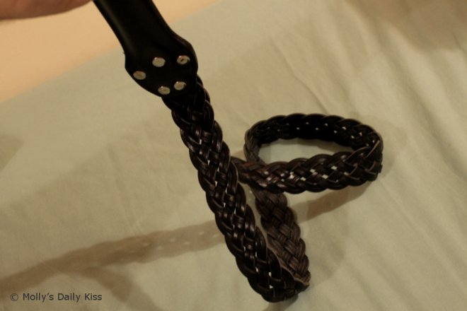 a braided belt strap for play